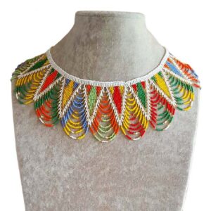 Africa smiles peacock necklace ethnic