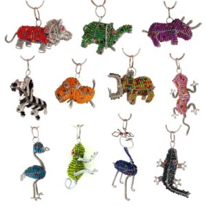 africa smiles 3D keyrings combined