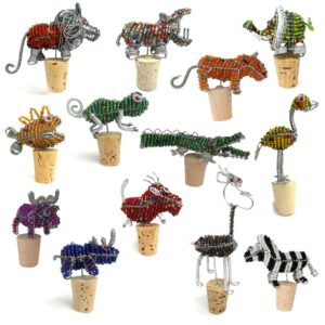 africa smiles beaded 3D corks all
