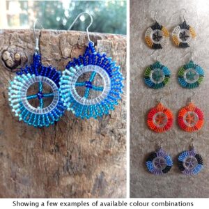africa smiles disc fashion earrings