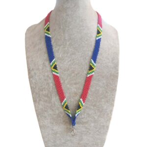 africa smiles lanyard sa flag wide size 2 beads