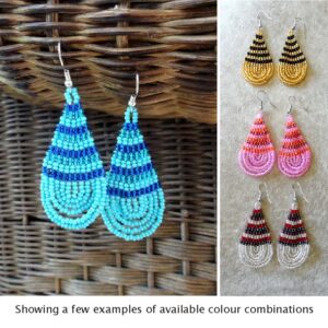 africa smiles large teardrop fashion earrings