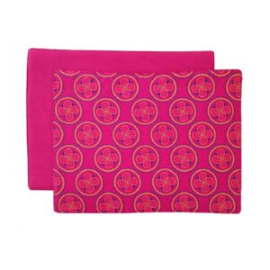 africa smiles placemat shweshwe pink twirl