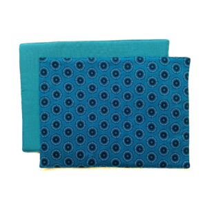 africa smiles placemat shweshwe turquoise pop