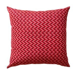 africa smiles shweshwe red zig zag cushion cover 1