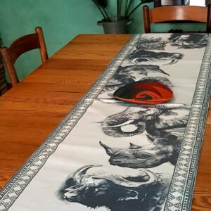 africa smiles table runner big 5