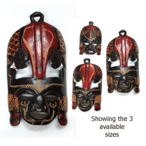 africa smiles wood masai mask large