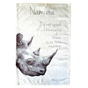 Tea Towels - Rhino - Namibia