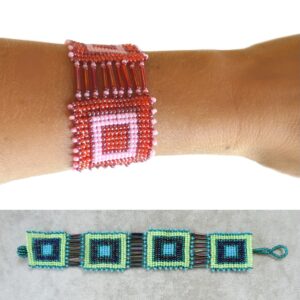 africa-smiles-square-bracelets-fashion-on-arm