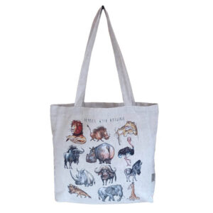 africa smiles shopper bag animals with attitude hanging 1