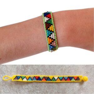 africa smiles flat bracelets ethnic thin on arm