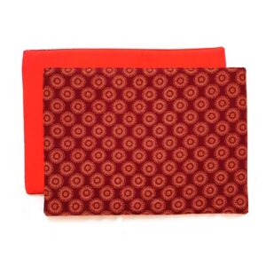africa smiles placemat shweshwe burgundy wheel