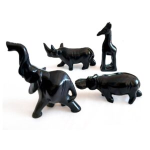 africa smiles soapstone sculptures extra large black all