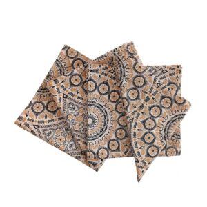 africa smiles napkins shweshwe grey peacock feather fan