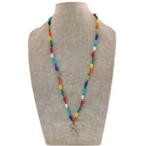 africa smiles lanyard ethnic triple strand